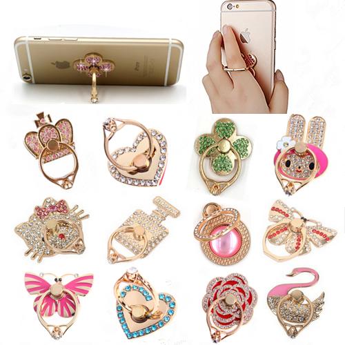 Ring Phone Holder Unique Mix Style Cell Phone Holder Fashion for iphone 8 7 6s Samsung S9 cellphone stand with retail package