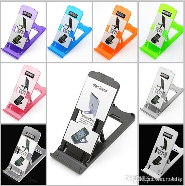 New Apple iPad iPhone 5/6 /7 universal folding stand desktop stand plastic mobile phone stand