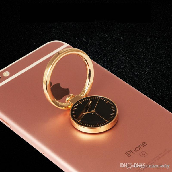 Phone ring bracket metal round desktop drop new creative multi-purpose 360-degree rotating ring buckle