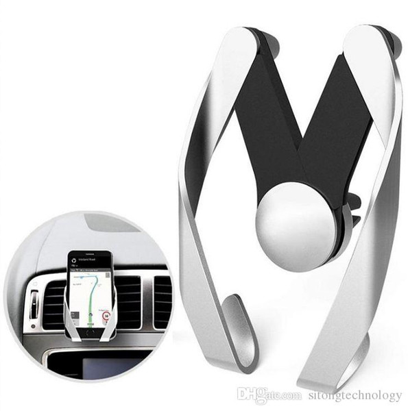 Hot Selling Universal Adjustable M Model Mobile Car Phone Holder Air Vent Mount Mobile Phone Stand Holder For iPhone Samsung Huawei HTC