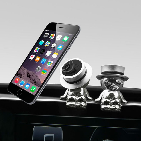 Hot Magnetic Phone Car Mount, Cell Phone Holder top hat Universal Dash Mount Hands For Iphone 5S 6 7 8 X Samsung