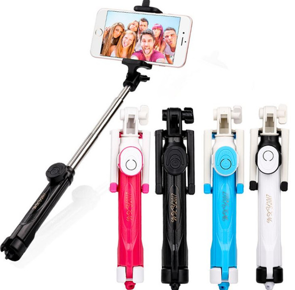 Handheld mini Tripod Phone selfie stick Bluetooth Shutter Remote Controller Foldable Wireless for iPhone Selfie Stick