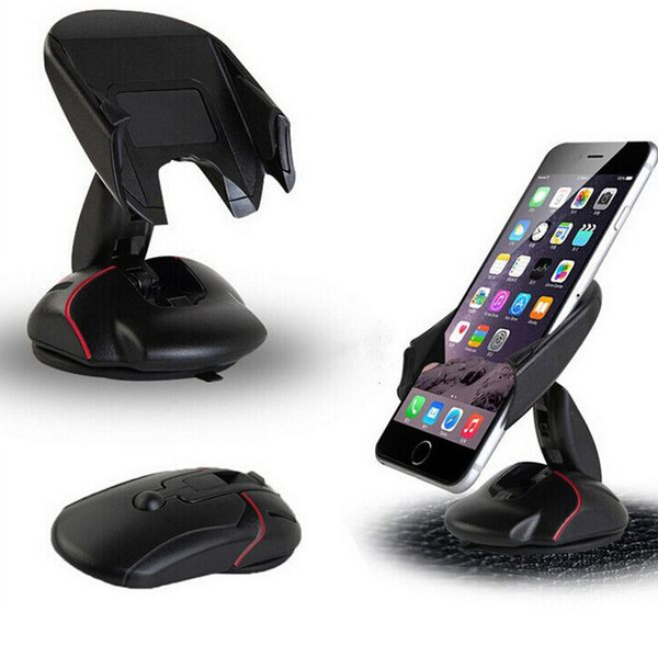 Car Phone Holder Mouse Shape Mount for iPhone X 8 7 6 Plus Samsung Galaxy S7 S8 A5 360 Degree