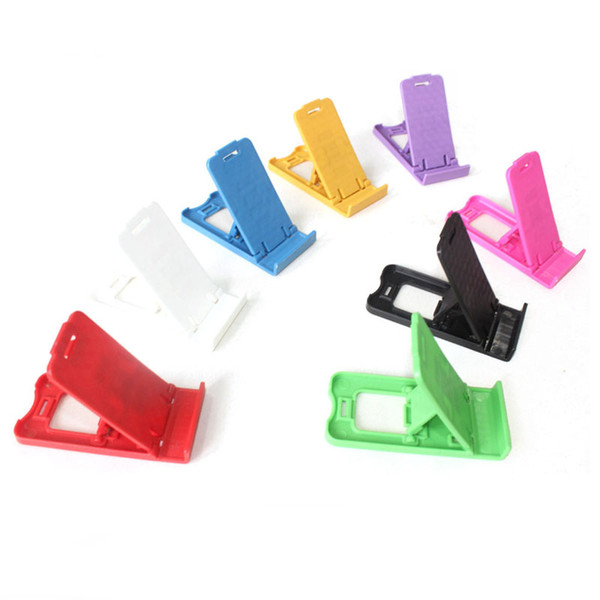 Multi-stage countertop foldable mobile phone holder small bracket Plastic double open desktop mobile phone bracket Gift bracket wholesale