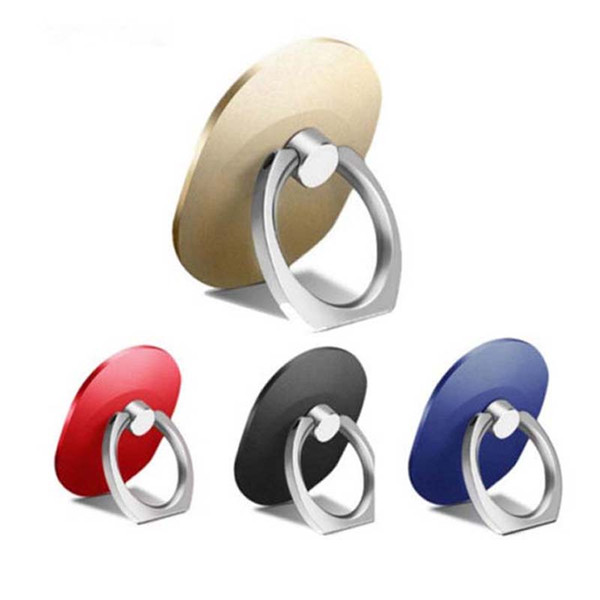 Oval ring bracket mobile phone ring buckle custom 360 degree rotating lazy ring metal buckle solid color bracket