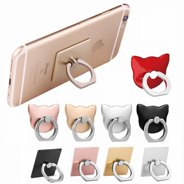 factory price 360 rotation cellphone finger ring holder mobile back case stander PC ring universal dropproof protector for samsumg iphone