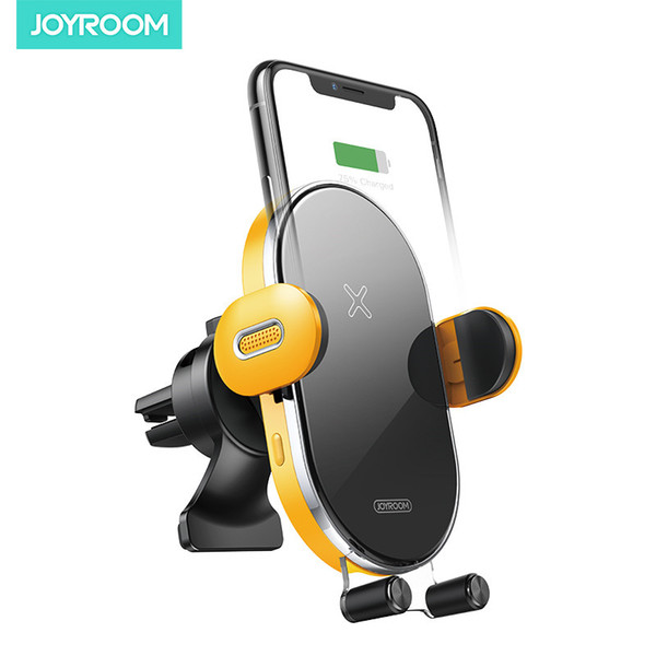 JOYROOM Wireless Charger Car Mount JR-ZS200 Phone Grip One Touch Auto Sensor Air Vent Phone Holder for iPhone 11 Samsung S20