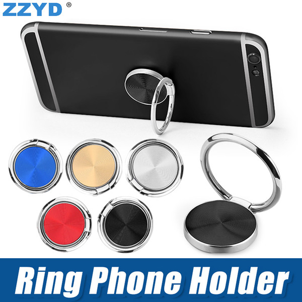 ZZYD Universal Phone Ring Holder Stand Finger Kickstand 360°Rotation Metal Hand Grip Magnetic Car Mount for iPhone 8 X Samsung Galaxy s10 s9