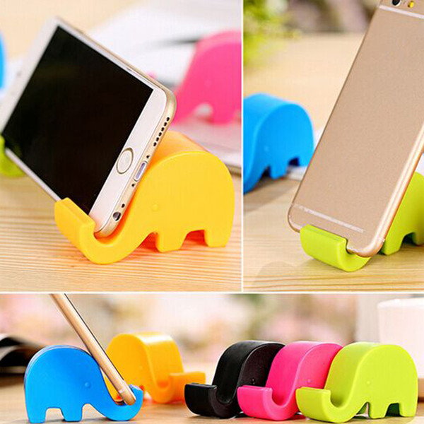 Cute elephant design portable cell phone stand mobile cellphone holder for iPhone for Xiaomi universal for any phone smartphone accessory