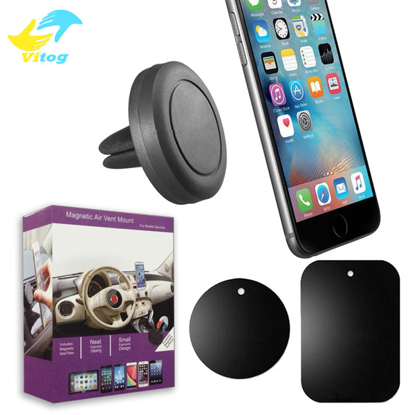 Car Mount Phone Holder Air Vent Magnetic Universal Car Mount cell phone holder One Step Mounting ,Reinforced Magnet Easier Safer Driving