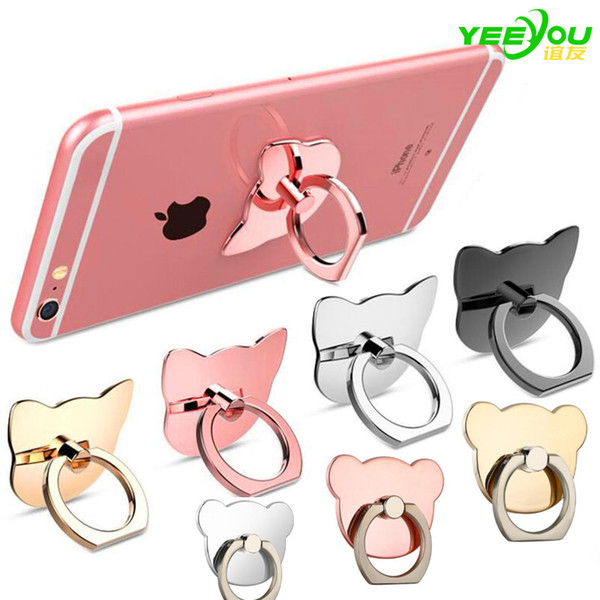 Finger Ring Mobile Phone Ring Holder Bracket Lazy Ring Buckle Mobile Phone Bracket 360 Degree Stand Holder For all Smart Phone