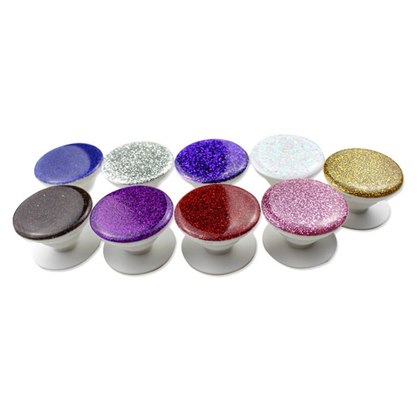 Universal Car Glitter Bling Phone Holder for Smart phone Grip Stand Sockets Tablets For iphone X Samsung