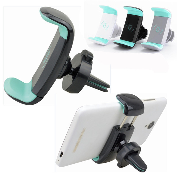 Mini Air Vent Car Mount Holder 360 Rotating Clip Stand For Mobile Cell phone iphone 7 Samsung S8 OTH510