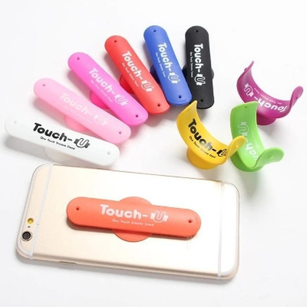 Touch U One Touch Silicone Stand Holder Stander For iPhone Samsung HTC Sony Mobile Phone iPad Tablet Best Universal Cellphonet 300PCS/lot