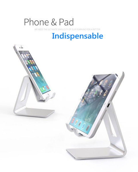 Universal Aluminum Metal Mobile Phone Tablet Holder Desk Stand for iPhone XR XS MAX X 8 7 Plus Samsung S9 S8 plus ZTE LG Huawei RetailBOX