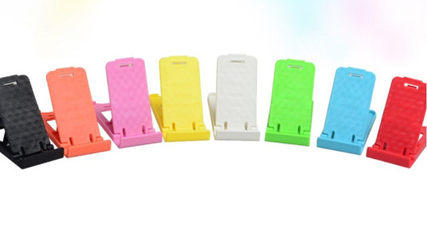 Folding Mini Mobile Phone Holder plastic Lazy Phone stand Bed Display phones Accessories for Iphone Tablet Samsung Galaxy Xiaomi