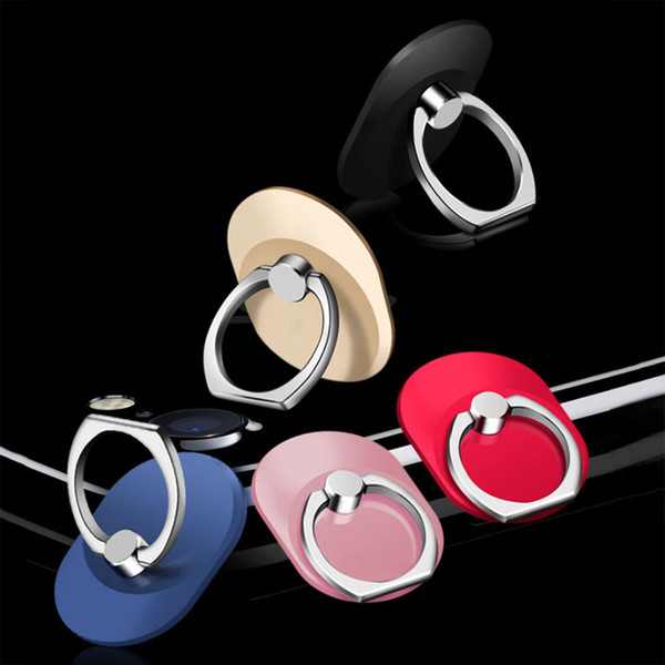 Finger Ring cell Phone Ring Holder Bracket Metal Lazy Ring Buckle Mobile Phone Bracket 360 Degree Stand Holder For universal mobile