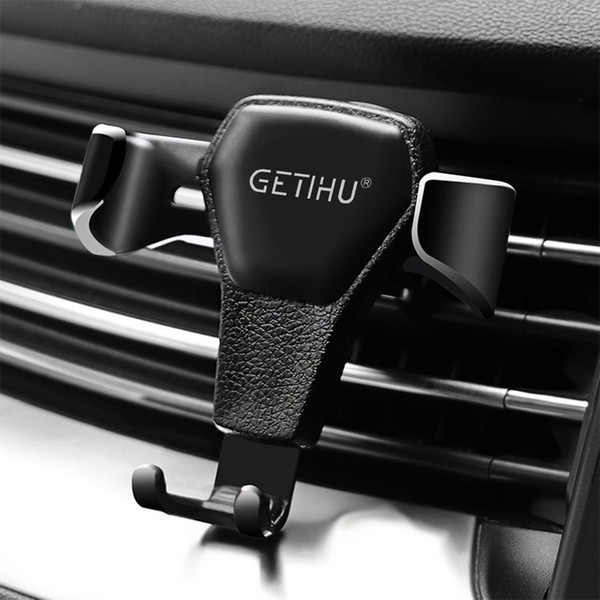 GETIHU Gravity Car Holder For Phone in Car Air Vent Clip Mount No Magnetic Mobile Phone Holder Cell Stand Support For iPhone X7Free shippin