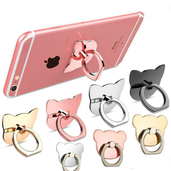 Finger Ring Mobile Phone Ring Holder Bracket Metal Lazy Ring Buckle Mobile Phone Bracket 360 Degree Stand Holder For all Smart Phone