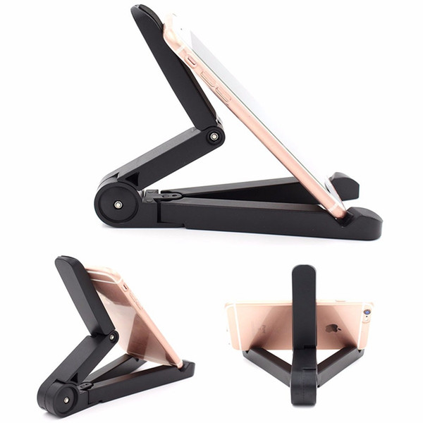 Universal Tablet PC Smartphone Stand Mount Desk Stand Holder Adjustable Triangle stand for Cellphone Tablet within 11 inch + package