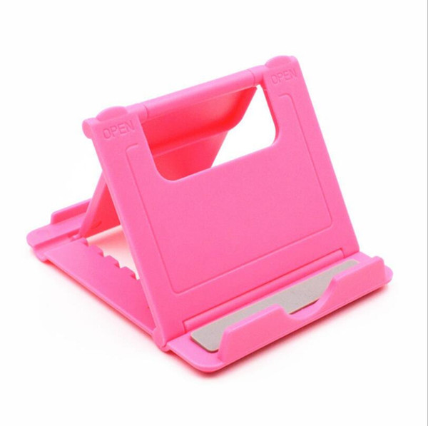 Universal Foldable Adjustable Stand Holder Cradle Compact Plastic Holder Stand Mount For i Phone Sam sung Mobile Cellphone phone Tablet