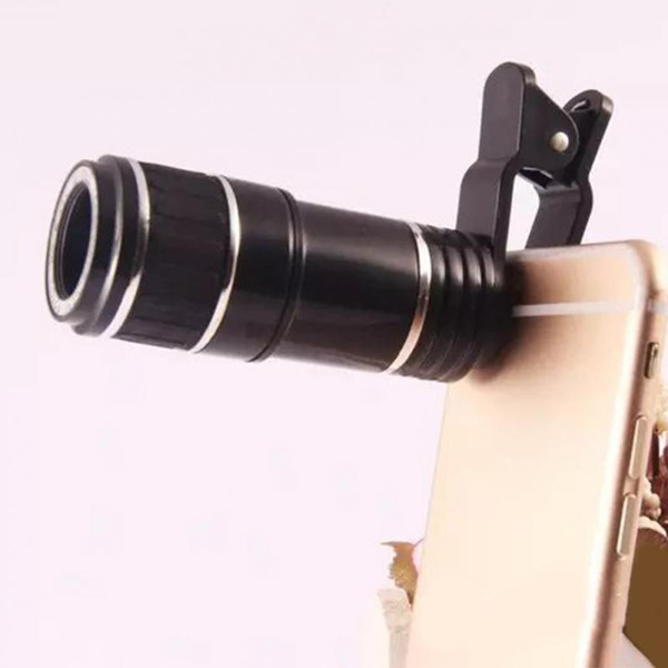 Telephoto Camera Universal Clip 8X Zoom Mobile Phone Telescope Lens Telephoto External Smartphone Camera Lens for iPhone Sumsung Huawei