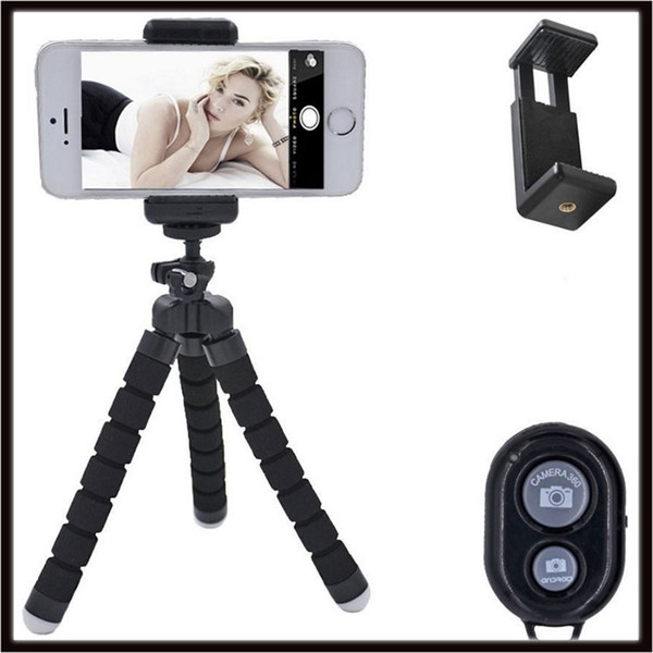 Wireless Selfie Stick Handheld Monopod with Shutter + Mount Holder For iPhone Samsung HTC LG Sony Smartphone Camera camcorde