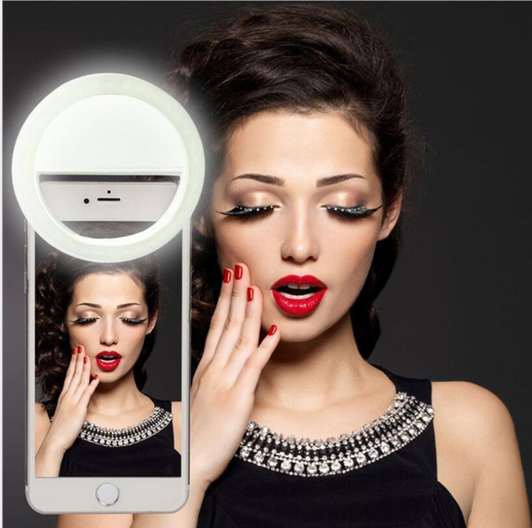 Manufacturer charging LED flash beauty fill selfie lamp outdoor selfie ring light rechargeable for all mobile phone