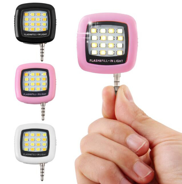 2018 Universal Mini Selfie Flash Light LED Fill Lamp 3.5mm Plug For Samsung