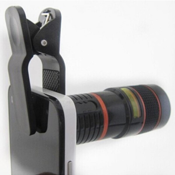 Universal 8X Optical Zoom Telescope Lens Clip For iPhone6 Samsung HTC for Huawei Xiaomi