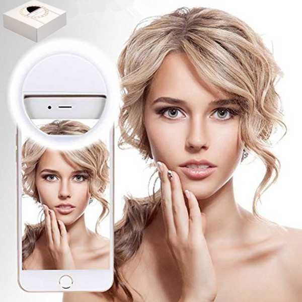 2020 New USB charge LED Selfie Ring Light for Iphone Supplementary Lighting Selfie Enhancing Fill Light For Phones