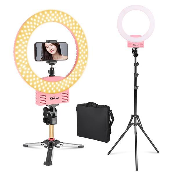 Dimmable Ring Light 12 inch and 2m Light Stands with Mini Tabletop Tripod with Tripod Stand Carrying Bag for YouTube Videos/Take Pictures