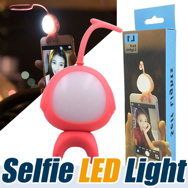 Super Cute Alien Taki 2 in 1 Selfie Phone fill-Light MARTUBE Selfie LED Lamp Remote Control Self-timer For Smartphone Selfie Photo