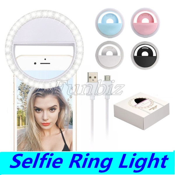 Manufacturer charging LED flash beauty fill selfie lamp outdoor selfie ring light rechargeable Camera Photography for all mobile phone RK-12