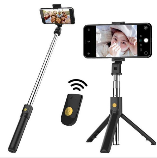 Brand New Foldable Tripod Monopod Selfie Stick Bluetooth With Wireless Button Shutter Selfie Stick For iphone 6 7 8