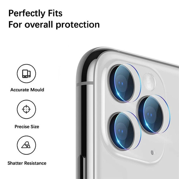 Camera Lens Screen Protector Protective Film 3D Full Covered Tempered Glass For iPhone 11 Pro MAX XR XS 7/8