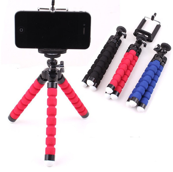 Mini Flexible Camera Phone Holder Flexible Octopus Tripod Bracket Stand Holder Mount Monopod for iphone 6 7 8 plus smartphone