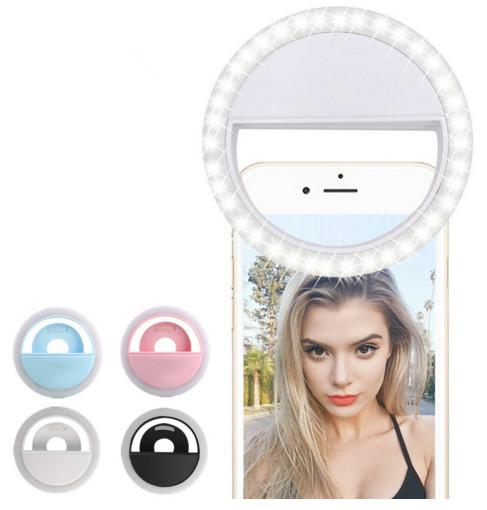 New Arrive USB Charge Selfie Portable Flash Led Camera Phone Photography Ring Light Enhancing Photography for iPhone all Smartphone