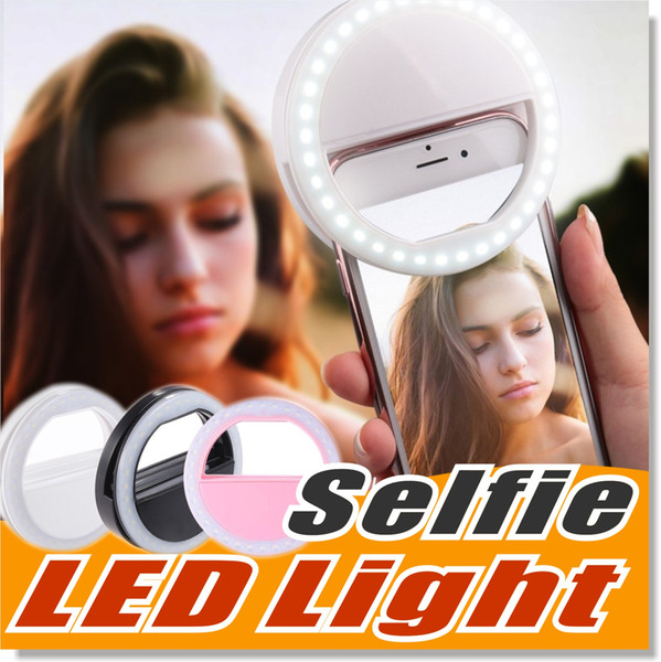 Selfie Light LED Ring Fill Light Supplementary Lighting Camera Photography For Samsung Galaxy S8 iPhone 7 6 6s LG Sony and all Smart Phones