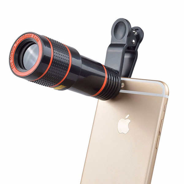 Mobile Phone Camera Lens 12X Zoom Telephoto Lens External Telescope With Universal Clip for iPhone Samsung Xiaomi And Smart Phone