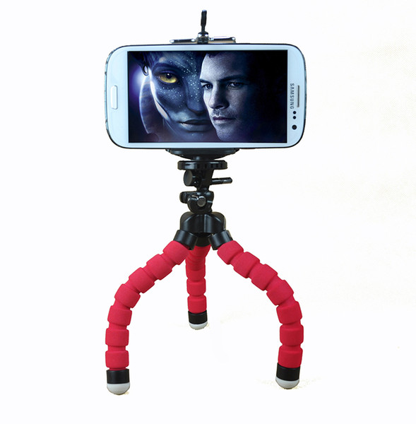 Phone Tripod Flexible Sponge gorilla octopus camera selfie stick Tripods for universal cell phone plus webcam bendy tripod