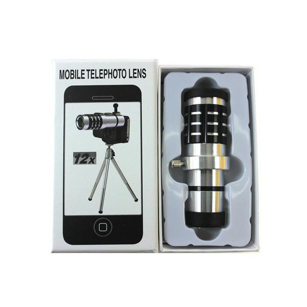 Cellphone Mobile Phone 12x Camera Zoom Optical Telescope Lenses Telephoto Lens For Samsung galaxy S6 S7