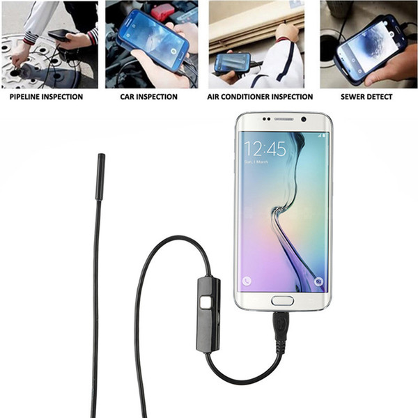 Portable 6LED Camera Mobile Phone Mirco Endoscope USB for Android Phone Endoscope Camera 1M 2M 3.5M HD720P Hidden Cemera Lens