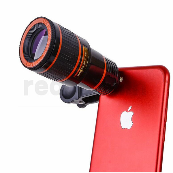 8x Zoom Optical Phone Telescope Portable Mobile Phone Telephoto Camera Lens and Clip for iphone smart phone