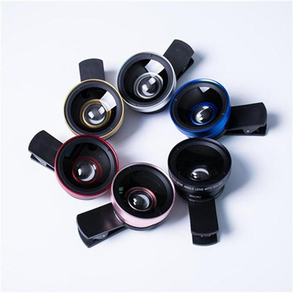 2 in 1 Universal Clip Fish Eye Wide Angle Macro Phone Fisheye glass camera Lens For iPhone Samsung Cheap Price+ Best quality