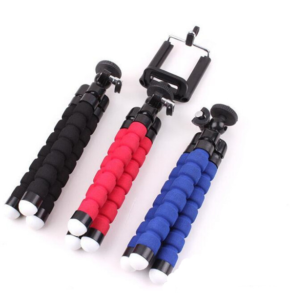 Mini Flexible Camera Phone Holder Flexible Octopus Tripod Bracket Stand Holder Mount Monopod for iphone 6 7 8 plus smartphone