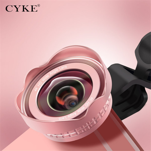 CYKE Professional 16mm Super 4K Wide Angle Phone lens HD No Distortion Camera lenses for iPhone 6S 7 8 iPad 4 Huawei Mobile