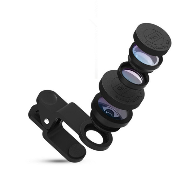 Universal 3 in 1 Mobile Phone Lenses For iPhone 7 6s plus xiaomi huawei samsung Fish eye Lens Wide Angle Macro Camera Lens