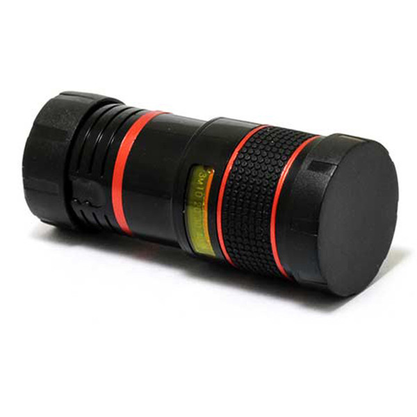 Universal 8X Optical Zoom Smart Phone Telescope Camera Lens Black And Red Color With Removable Clip DHL Free OTH147