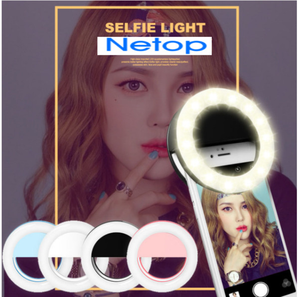 Netop Rechargeable LED Selfie Light Enhance Bright White Effect Selfie Lamp for Gift Lady Selfie Aid Tool Free DHL